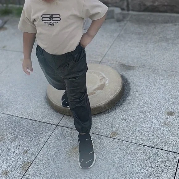 Balenciaga Cream Short Sleeve Tee Tees - Short Sleeve